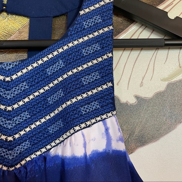 Embroidered Halter Neck Maxi - Picture 3 of 6